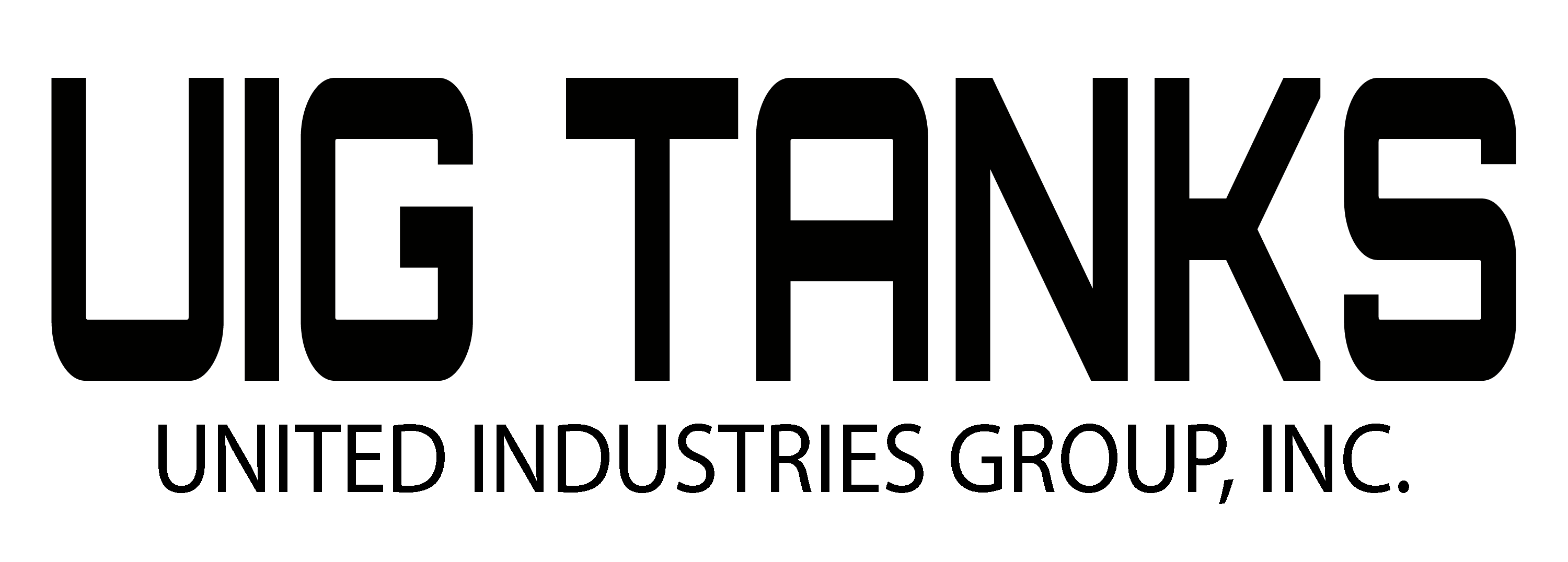 UIG Tanks Logo - Black Text